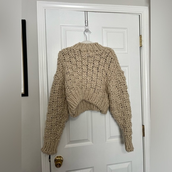 Lovers and Friends x Bridget Jolene Knit Sweater in Oatmeal - Picture 6 of 7